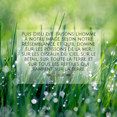 Genèse 1:26 Verset biblique expliqué