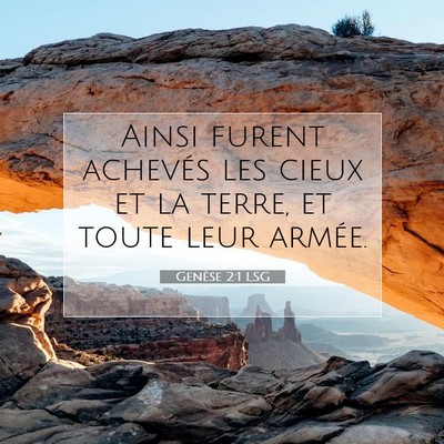 Genèse 2:1 Verset biblique expliqué