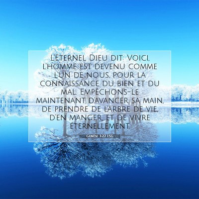 Genèse 3:22 LSG Image du verset biblique