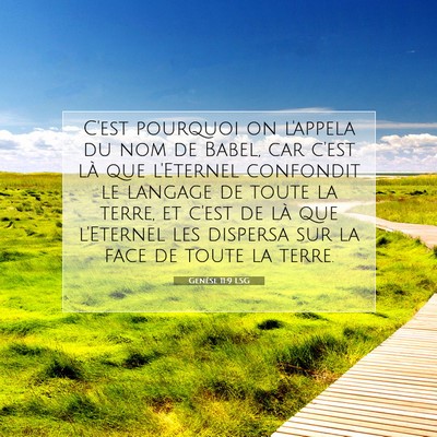 Genèse 11:9 Verset biblique expliqué