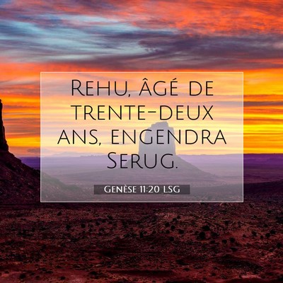 Genèse 11:20 Verset biblique expliqué