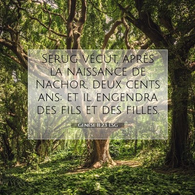 Genèse 11:23 Verset biblique expliqué