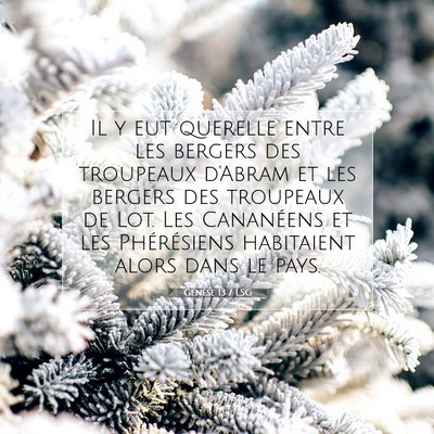 Genèse 13:7 Verset biblique expliqué