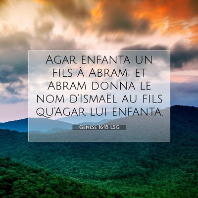 Genèse 16:15 Verset biblique expliqué