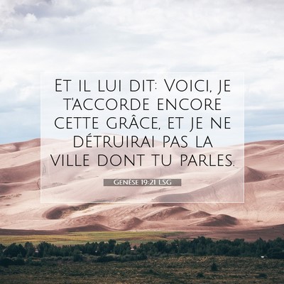 Genèse 19:21 Verset biblique expliqué