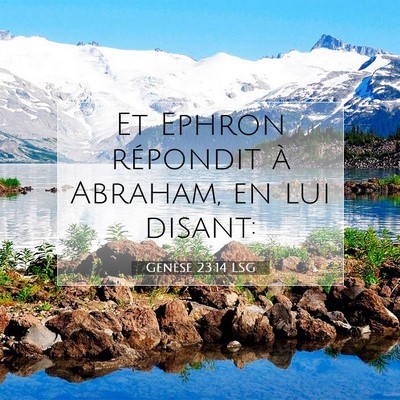 Genèse 23:14 Verset biblique expliqué