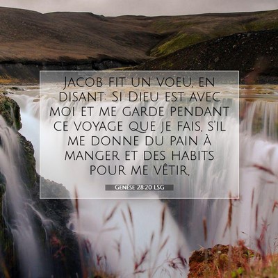 Genèse 28:20 LSG Image du verset biblique