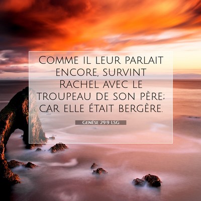 Genèse 29:9 Verset biblique expliqué