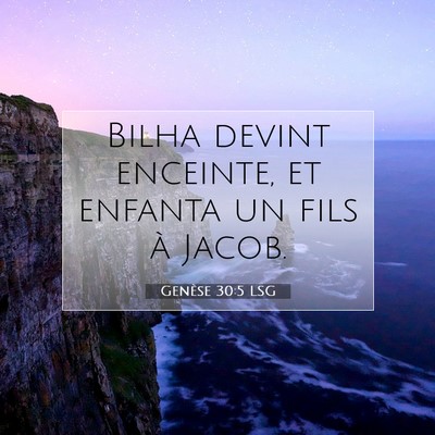 Genèse 30:5 LSG Image du verset biblique