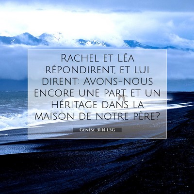 Genèse 31:14 Verset biblique expliqué