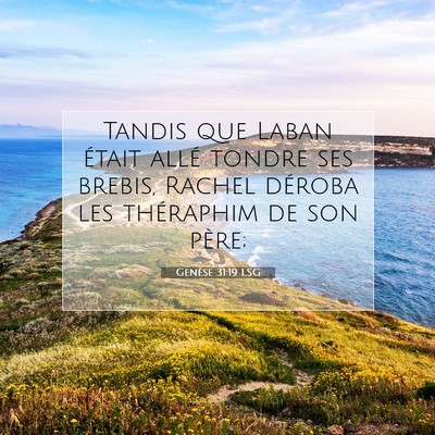 Genèse 31:19 Verset biblique expliqué