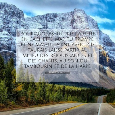 Genèse 31:27 Verset biblique expliqué