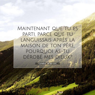 Genèse 31:30 Verset biblique expliqué