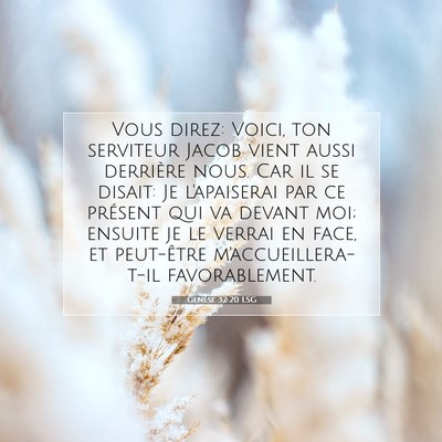 Genèse 32:20 Verset biblique expliqué