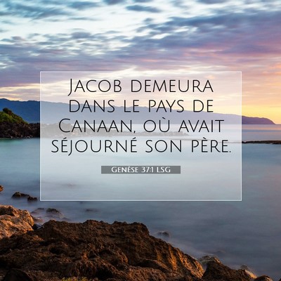 Genèse 37:1 LSG Image du verset biblique