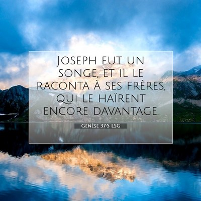 Genèse 37:5 LSG Image du verset biblique