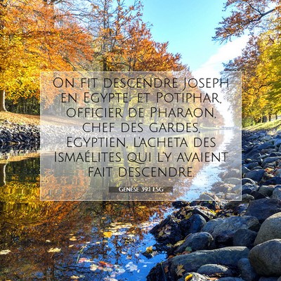 Genèse 39:1 LSG Image du verset biblique