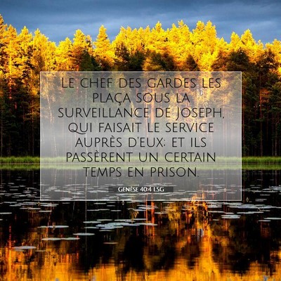 Genèse 40:4 Verset biblique expliqué