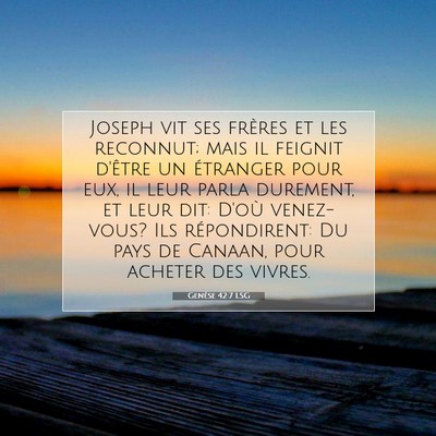 Genèse 42:7 Verset biblique expliqué