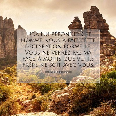Genèse 43:3 Verset biblique expliqué