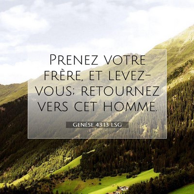 Genèse 43:13 Verset biblique expliqué