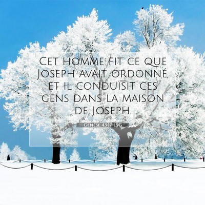 Genèse 43:17 Verset biblique expliqué
