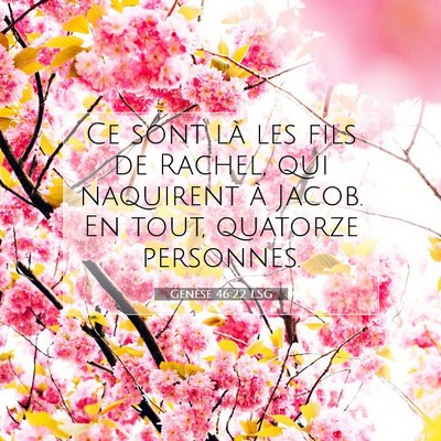 Genèse 46:22 Verset biblique expliqué