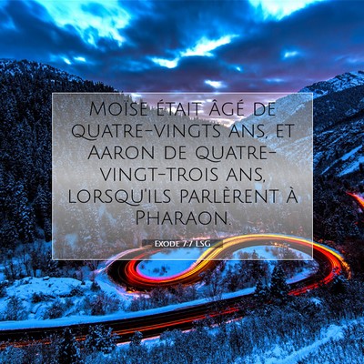 Exode 7:7 Verset biblique expliqué