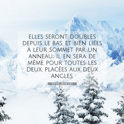 Exode 26:24 Verset biblique expliqué