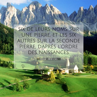 Exode 28:10 Verset biblique expliqué