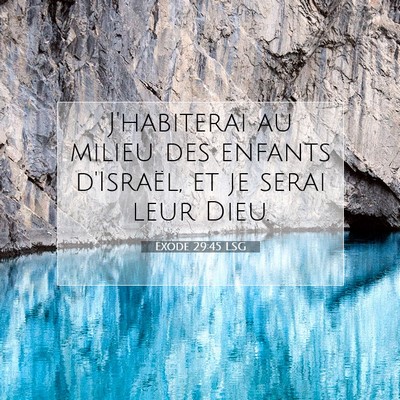 Exode 29:45 Verset biblique expliqué