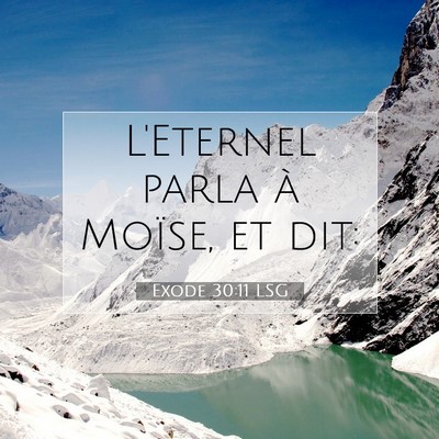 Exode 30:11 Verset biblique expliqué