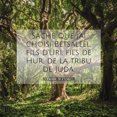 Exode 31:2 LSG Image du verset biblique