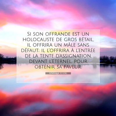 Lévitique 1:3 Verset biblique expliqué