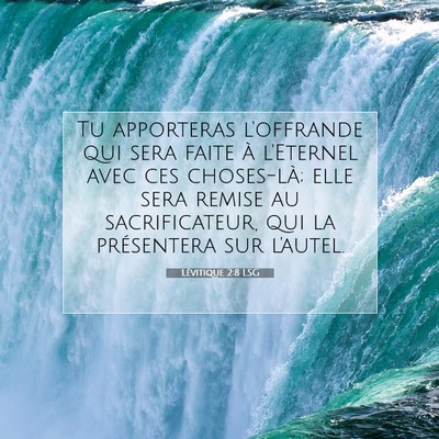 Lévitique 2:8 LSG Image du verset biblique
