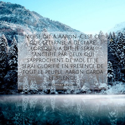 Lévitique 10:3 LSG Image du verset biblique