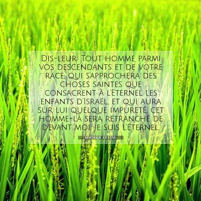 Lévitique 22:3 Verset biblique expliqué