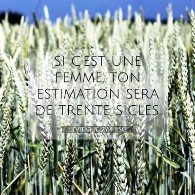 Lévitique 27:4 Verset biblique expliqué