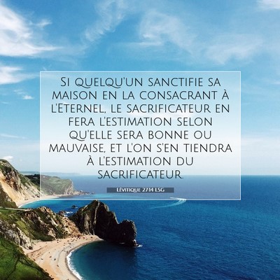 Lévitique 27:14 Verset biblique expliqué