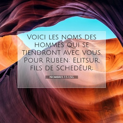 Nombres 1:5 Verset biblique expliqué