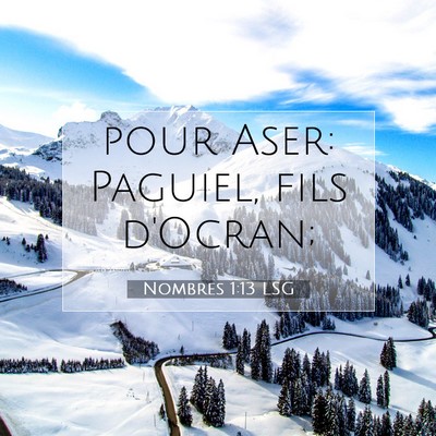 Nombres 1:13 Verset biblique expliqué