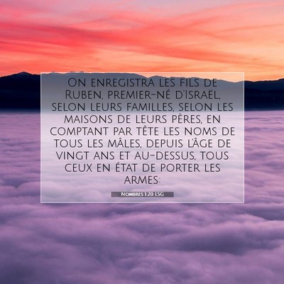 Nombres 1:20 Verset biblique expliqué
