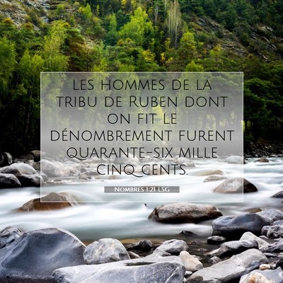 Nombres 1:21 Verset biblique expliqué
