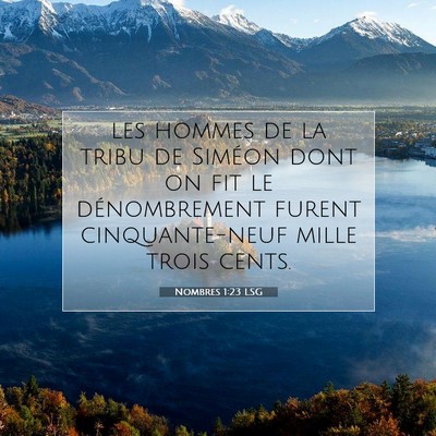 Nombres 1:23 Verset biblique expliqué
