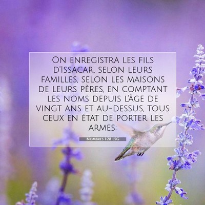 Nombres 1:28 Verset biblique expliqué