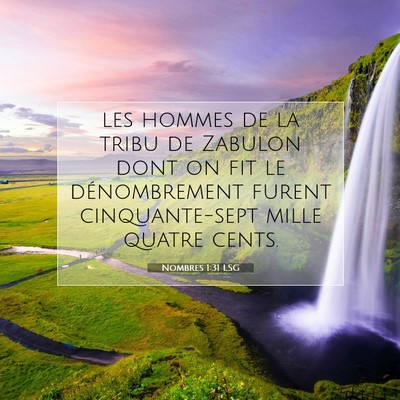 Nombres 1:31 Verset biblique expliqué