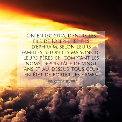 Nombres 1:32 Verset biblique expliqué