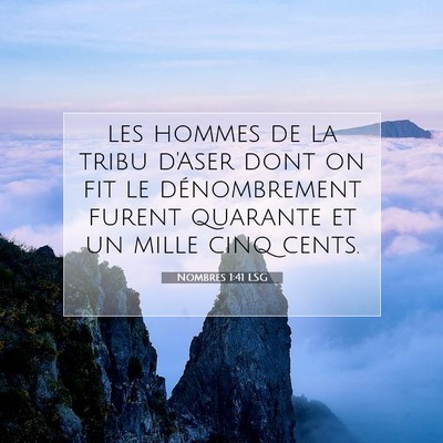 Nombres 1:41 Verset biblique expliqué