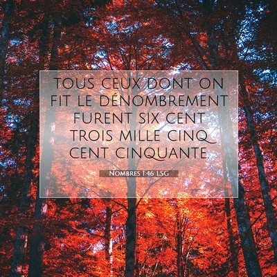 Nombres 1:46 Verset biblique expliqué