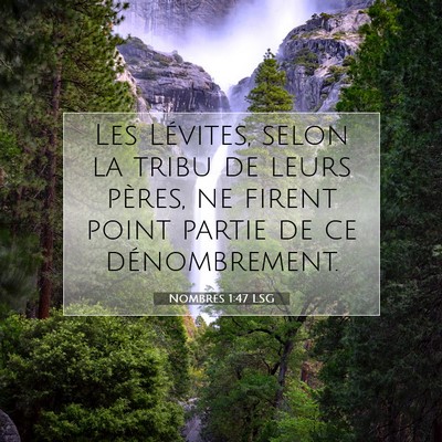 Nombres 1:47 Verset biblique expliqué